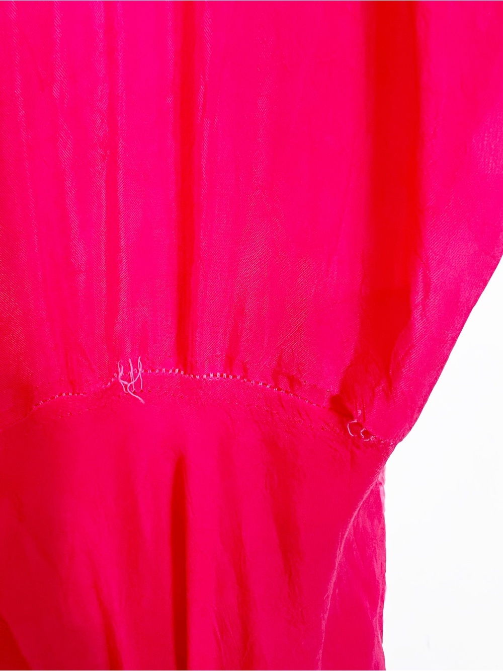 JOHNNY WAS ORANGE PINK EMBROIDERED SLEEVELESS V-NECK SILK BLEND DRESS LARGE - Picture 3 of 8